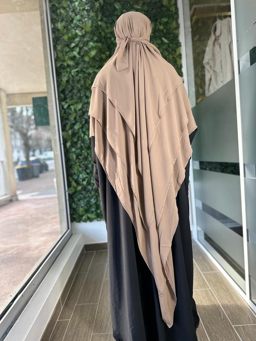Khimar triple voile